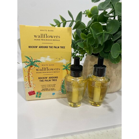 Bath & Body Works “Rockin’ Around the Palm Tree” 2 NEW Wallflower Refills - Picture 1 of 5